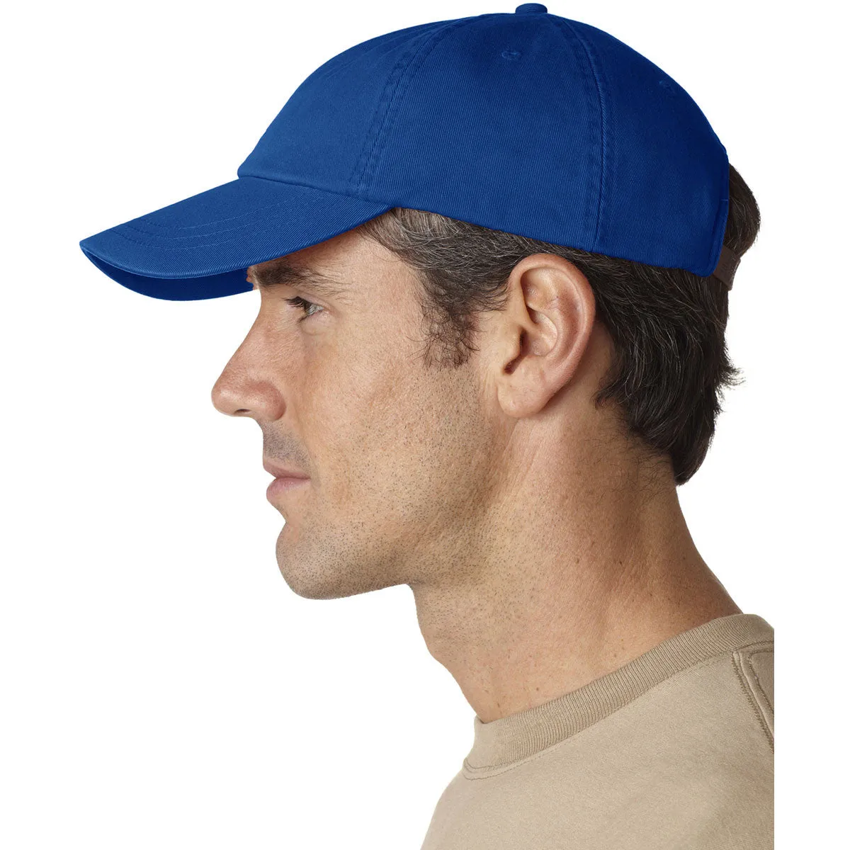 Adams Men's Royal 6-Panel Low-Profile True Color Twill Cap