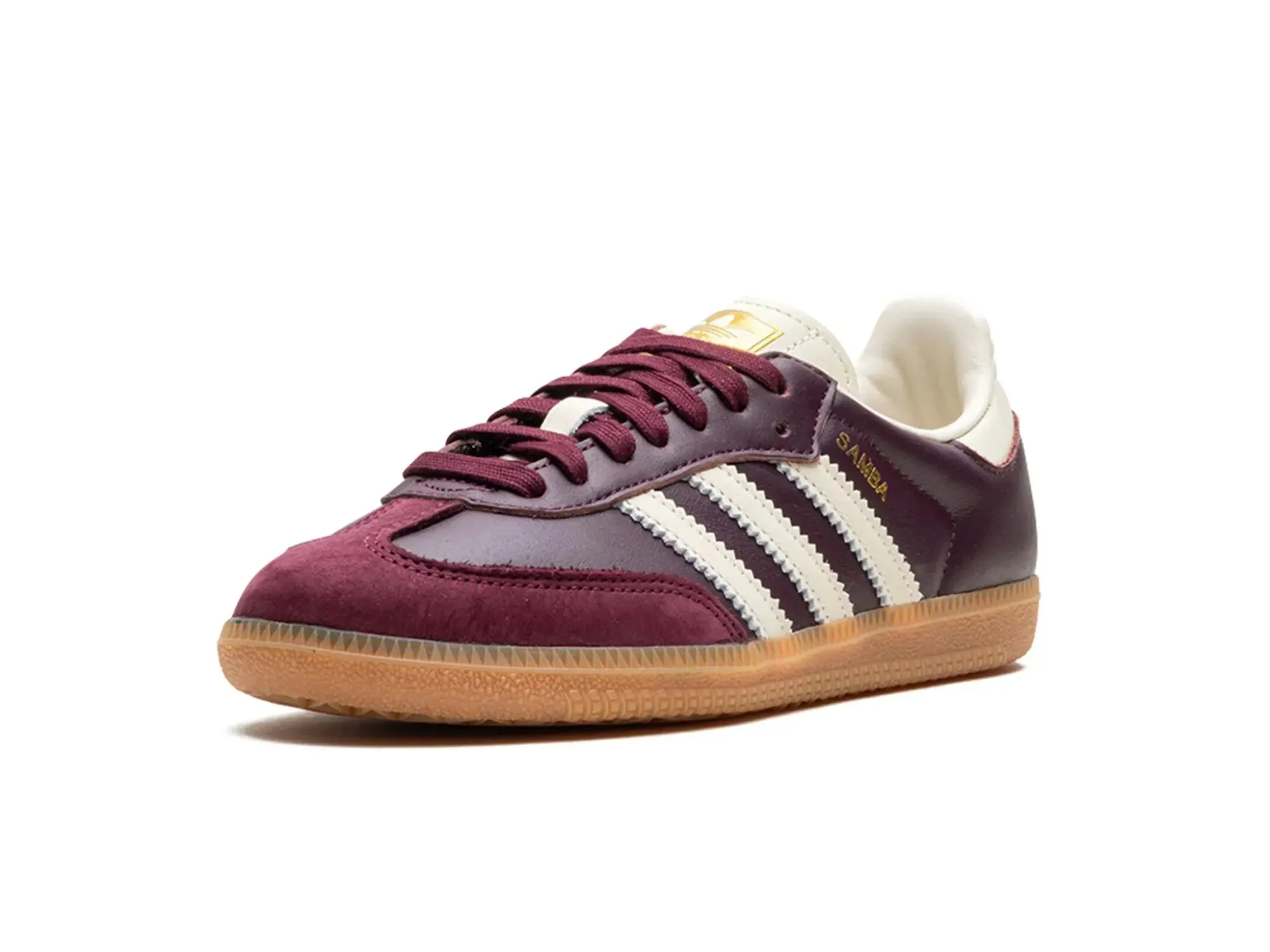 Adidas Samba OG "Maroon Gold Metallic"