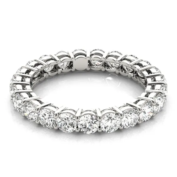 AMOUR 2 Carat Diamond Eternity Band in 14K/ 18K/ Platinum GIA Graded 10 pointer G Color SI1 Clarity By Mike Nekta SIZE 5