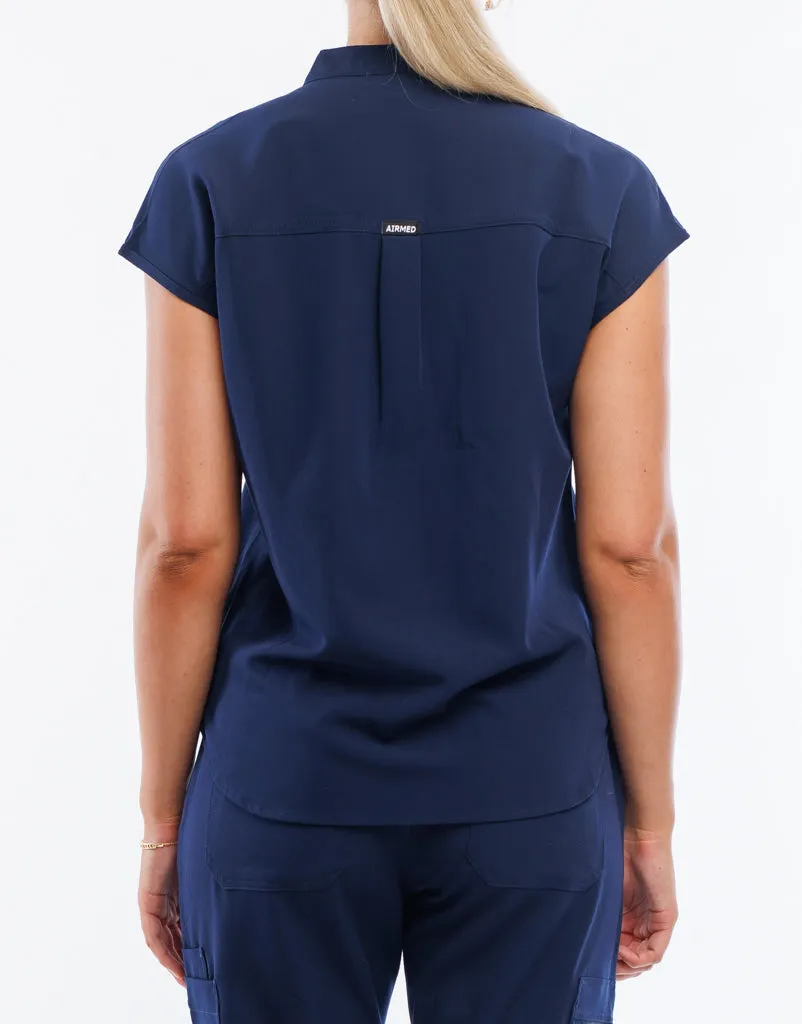 Apollo Scrub Top - True Navy