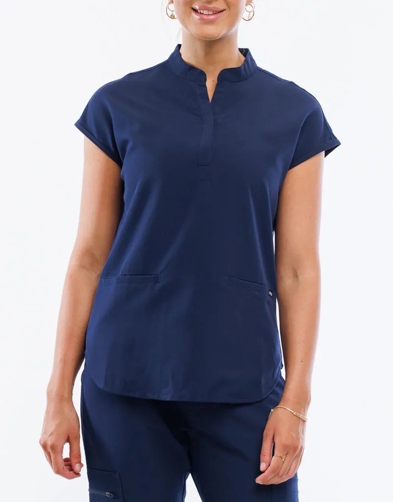 Apollo Scrub Top - True Navy