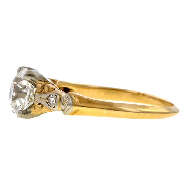 Art Deco Engagement Ring, Old European 1.06ct.