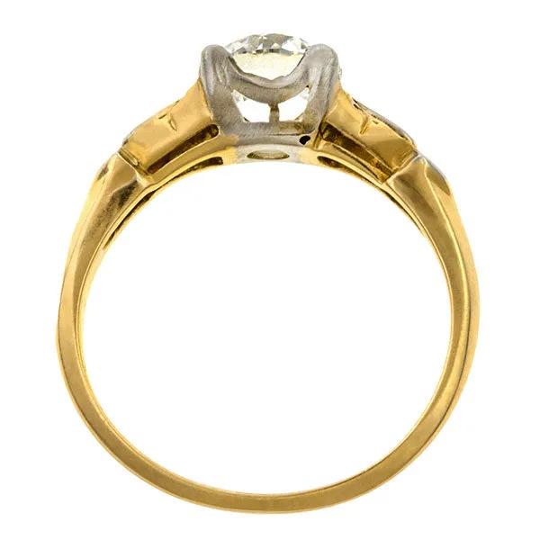 Art Deco Engagement Ring, Old European 1.06ct.