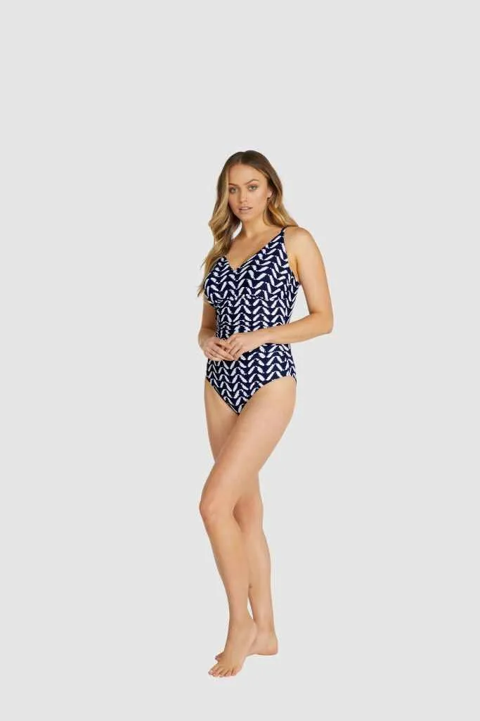 Baku D-E Cup Underwire One Piece - Ocean Spray