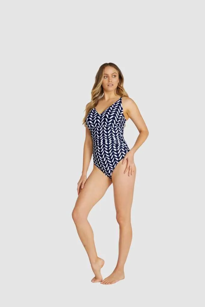 Baku D-E Cup Underwire One Piece - Ocean Spray