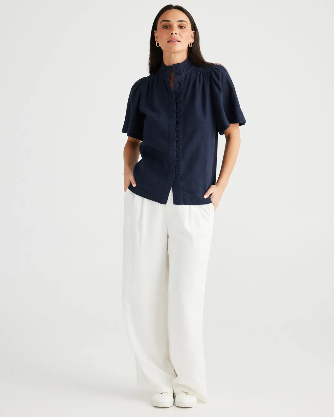 Brave & True Penelope Top Navy