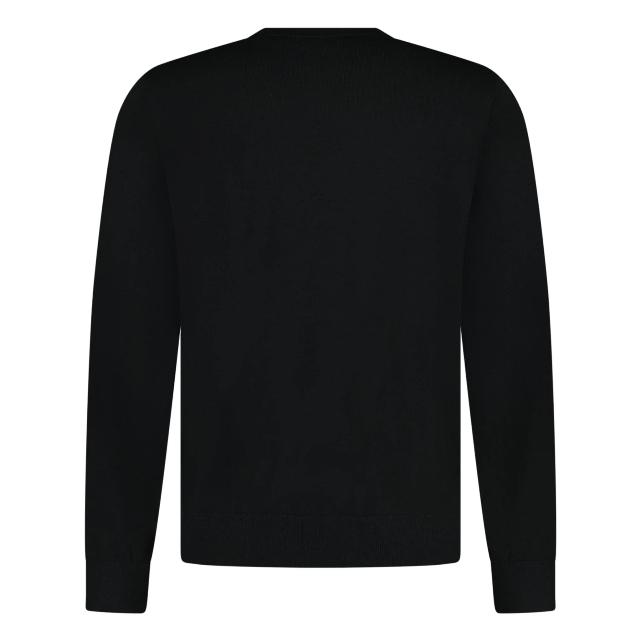 BURBERRY CREST LOGO CREW NECK SWEATSHIRT BLACK