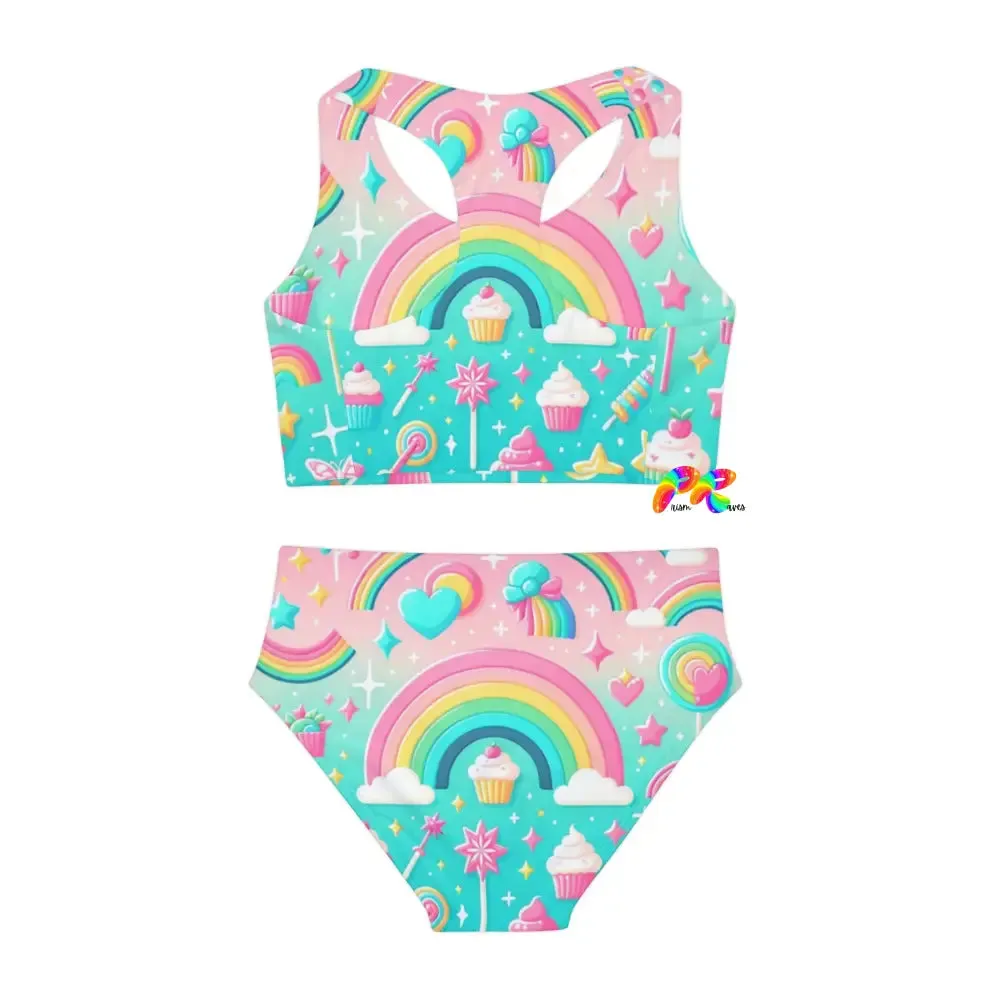 Candy Dreams Girls Two Piece Swimsuit