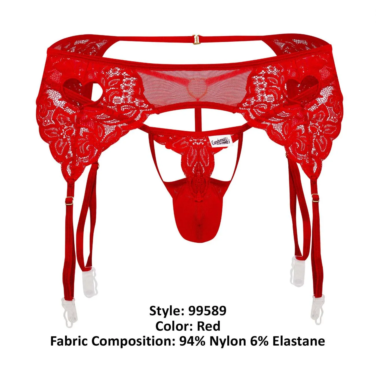 CandyMan Lace Garther G-String