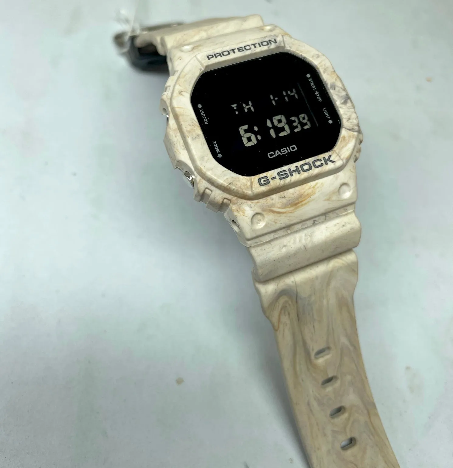 CASIO G-SHOCK DW5600WM-5 Wavy Marble Matte Black Watch