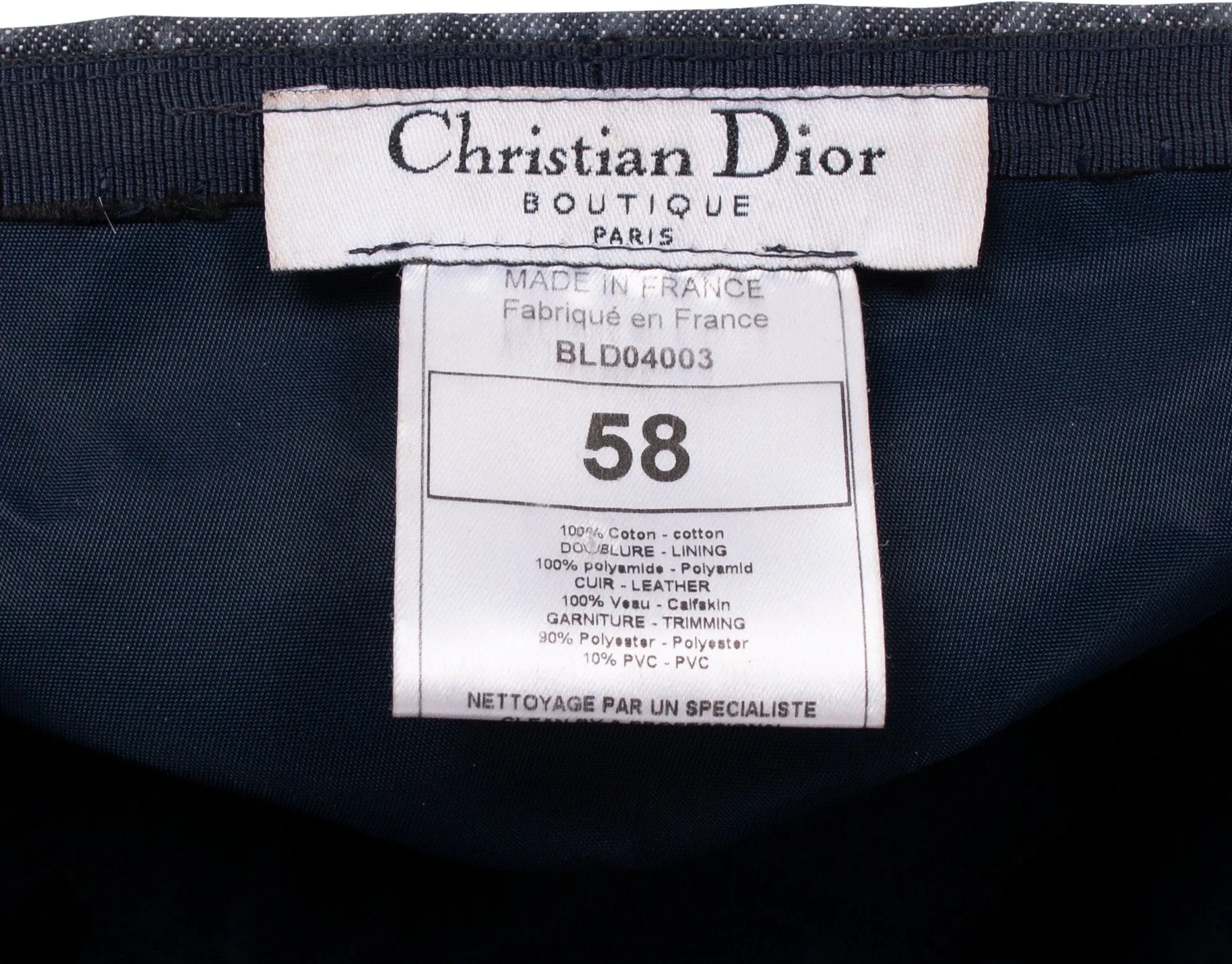 Christian Dior Diorissimo Flight Hat