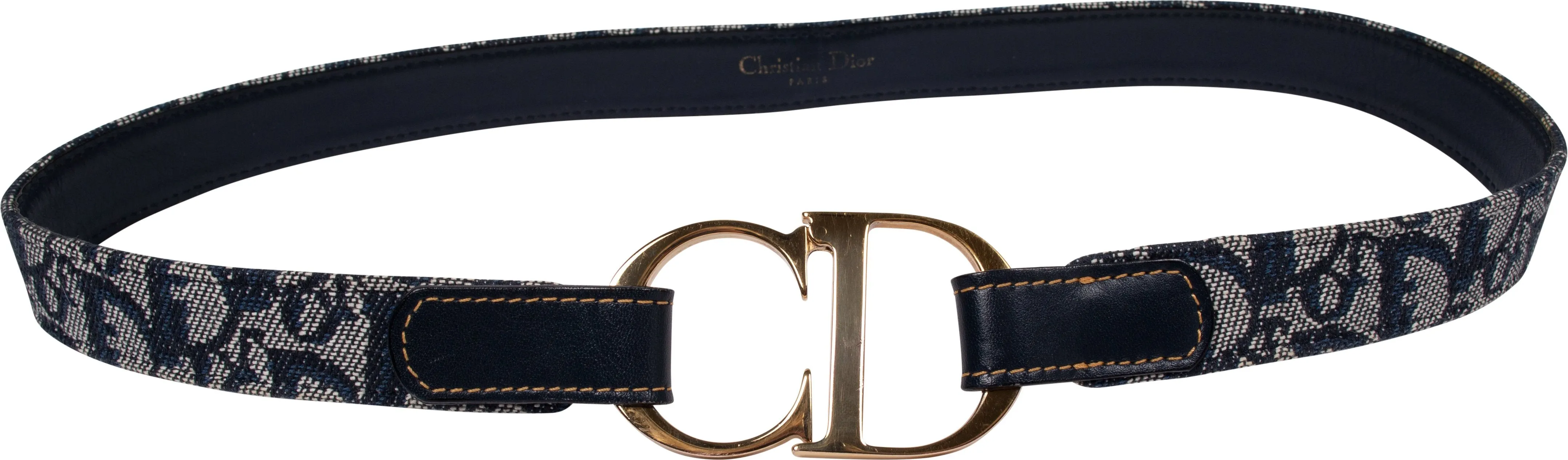 Christian Dior Diorissimo Gold Logo CD Belt