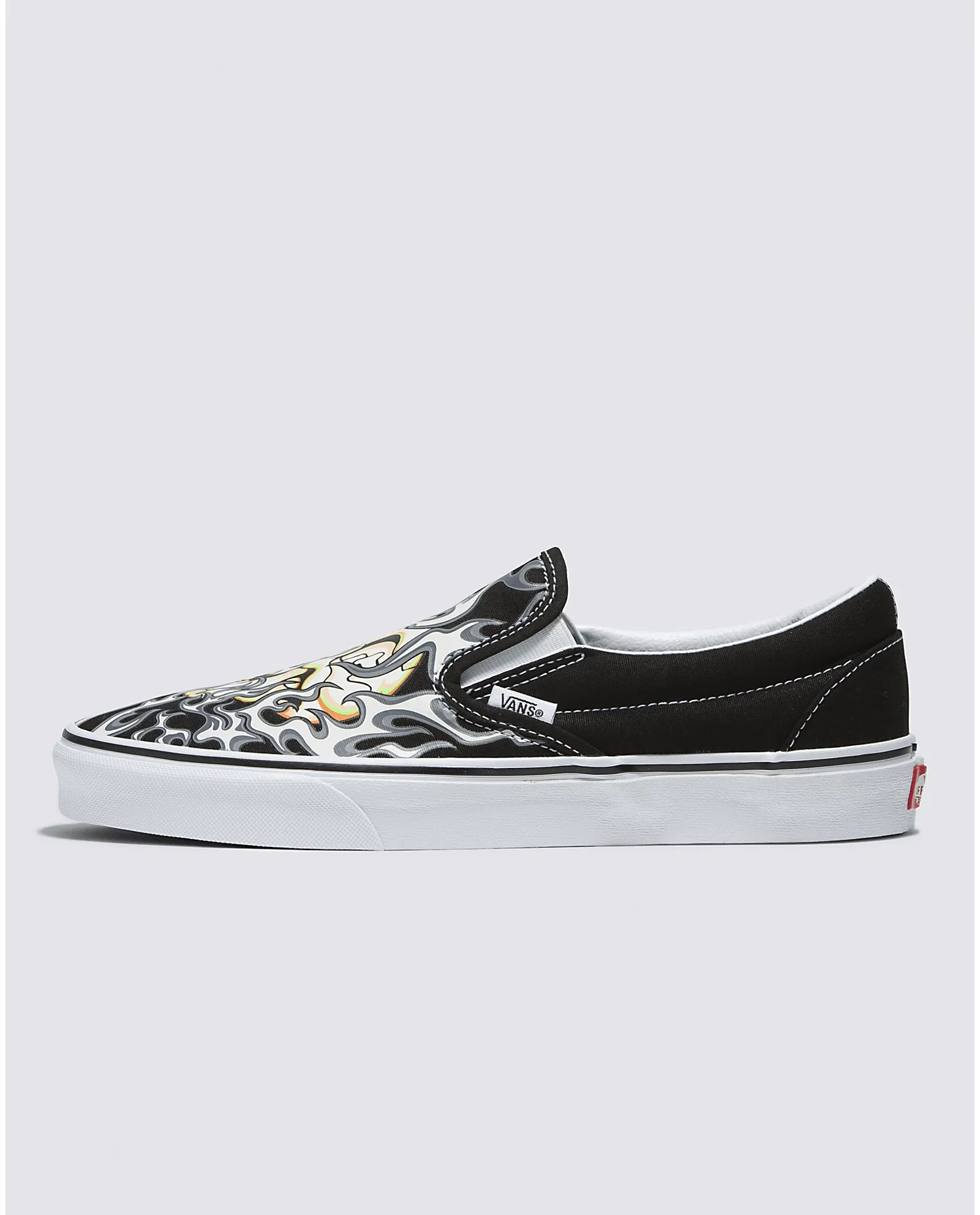 Classic Slip On Flame Skull