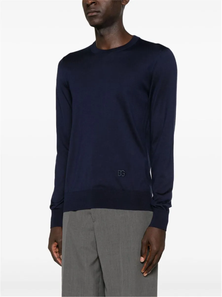 CREW-NECK SILK JUMPER