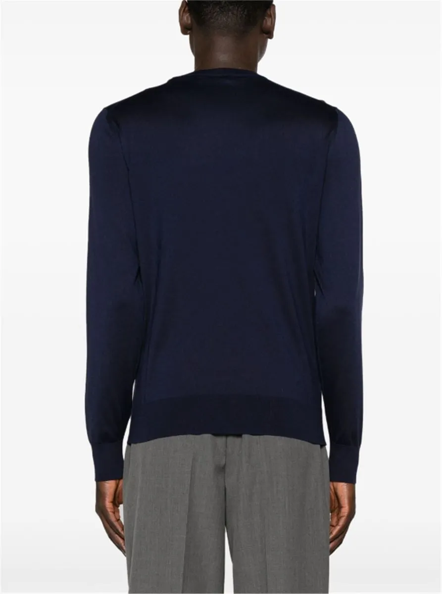 CREW-NECK SILK JUMPER