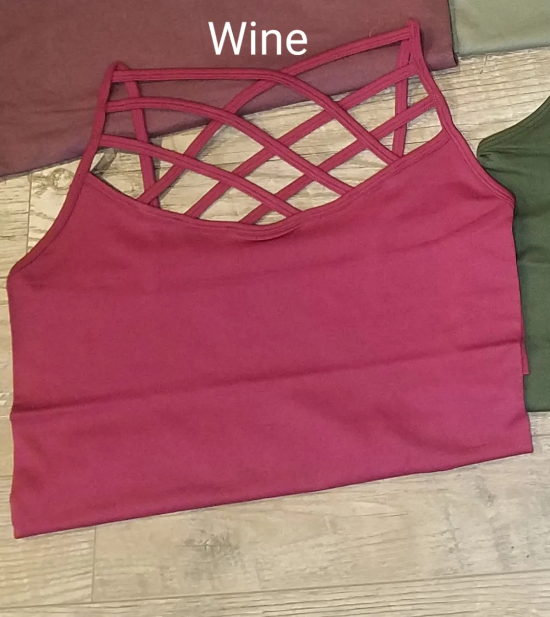 Criss Cross Long Seamless Tank Top - Multiple Color Options