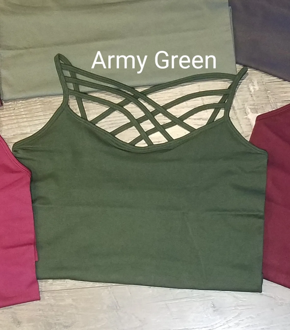 Criss Cross Long Seamless Tank Top - Multiple Color Options