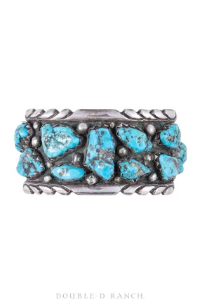 Cuff, Cluster, Turquoise, Nugget, Hallmark, Vintage, 2827