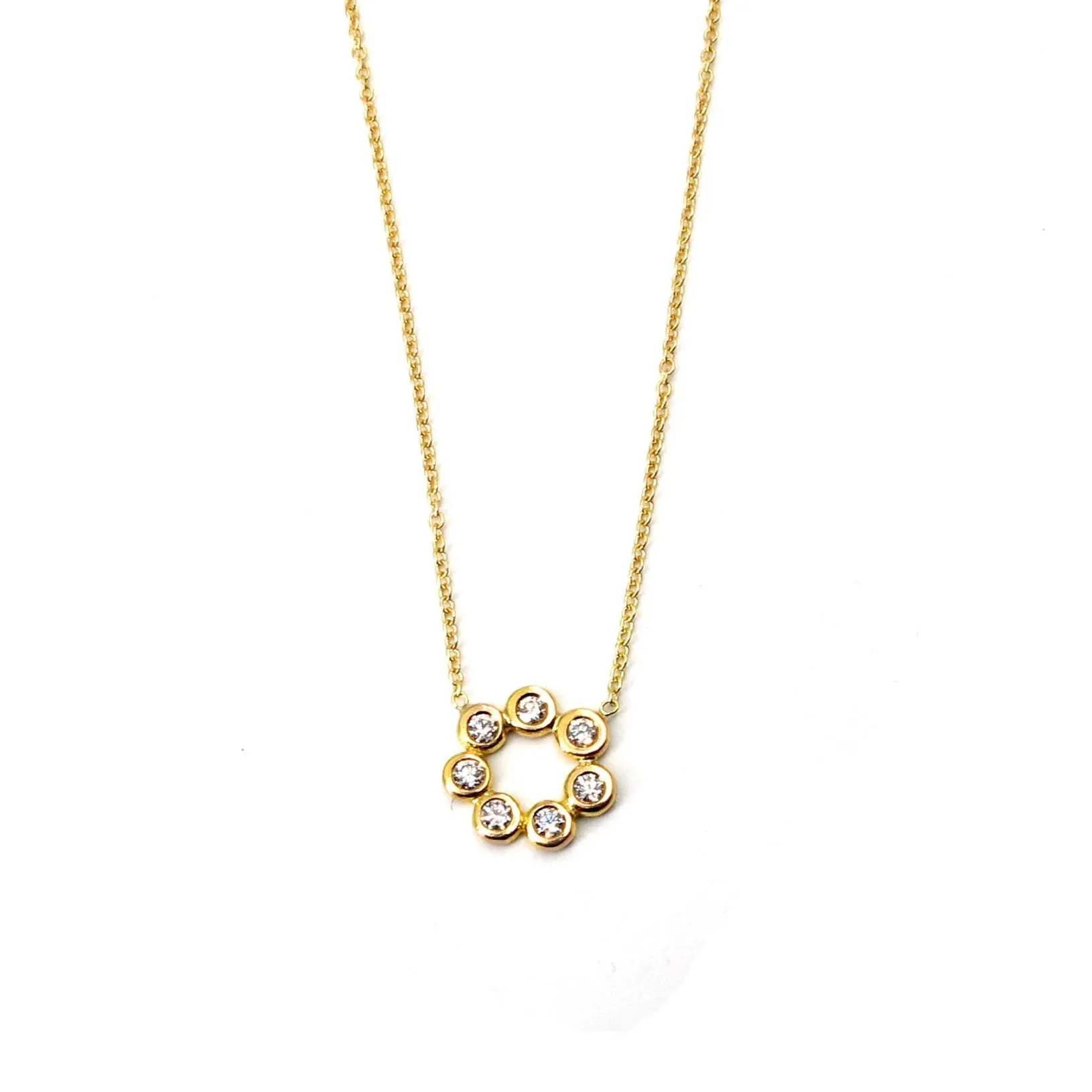 Diamond Circle Necklace