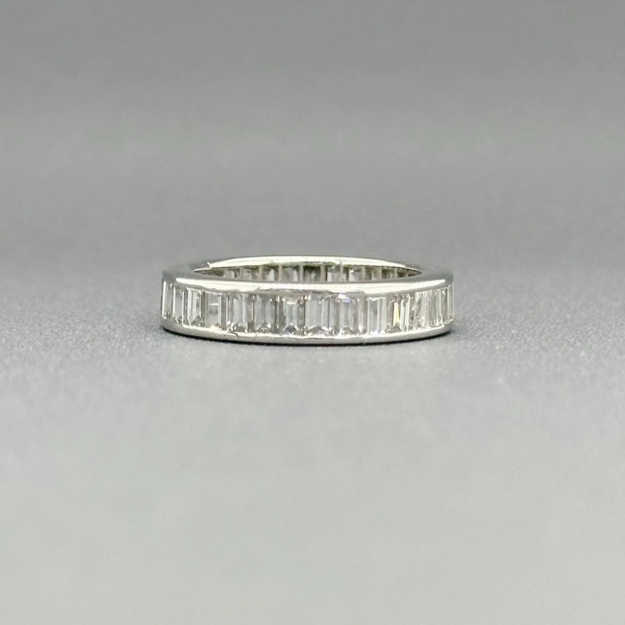 Estate Platinum 2.17ctw G-H/SI1-2 Diamond Eternity Ring