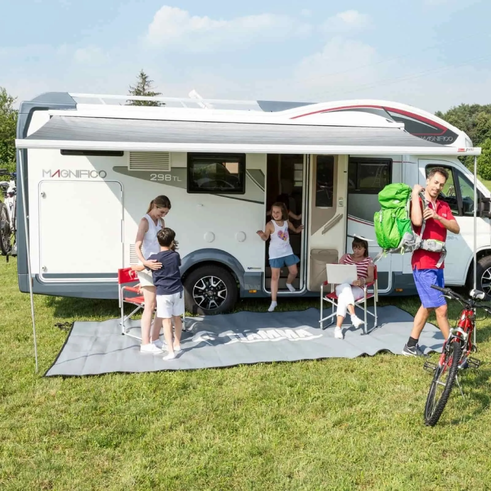 Fiamma F45S Deep Black Motorhome Awning