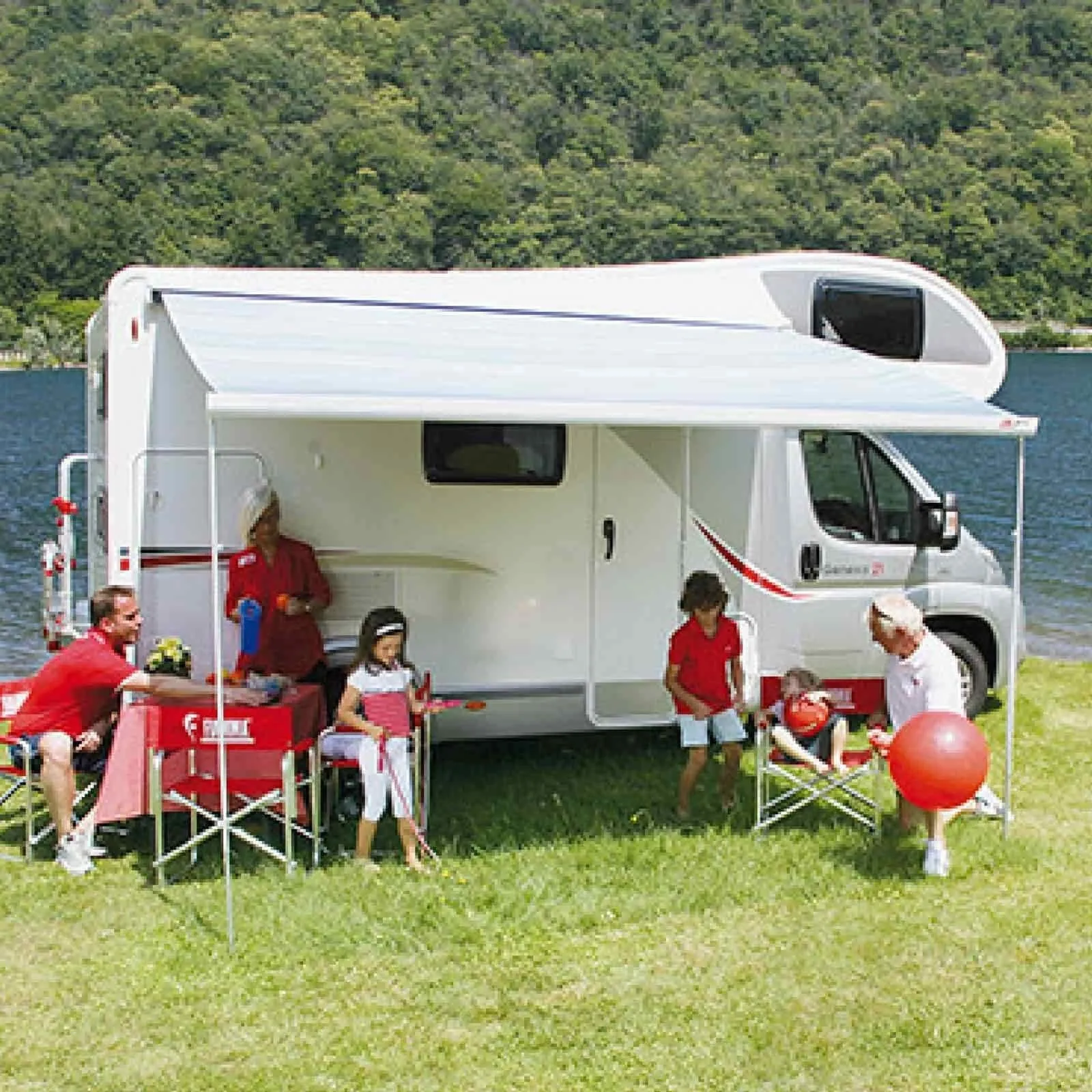 Fiamma F45S Deep Black Motorhome Awning