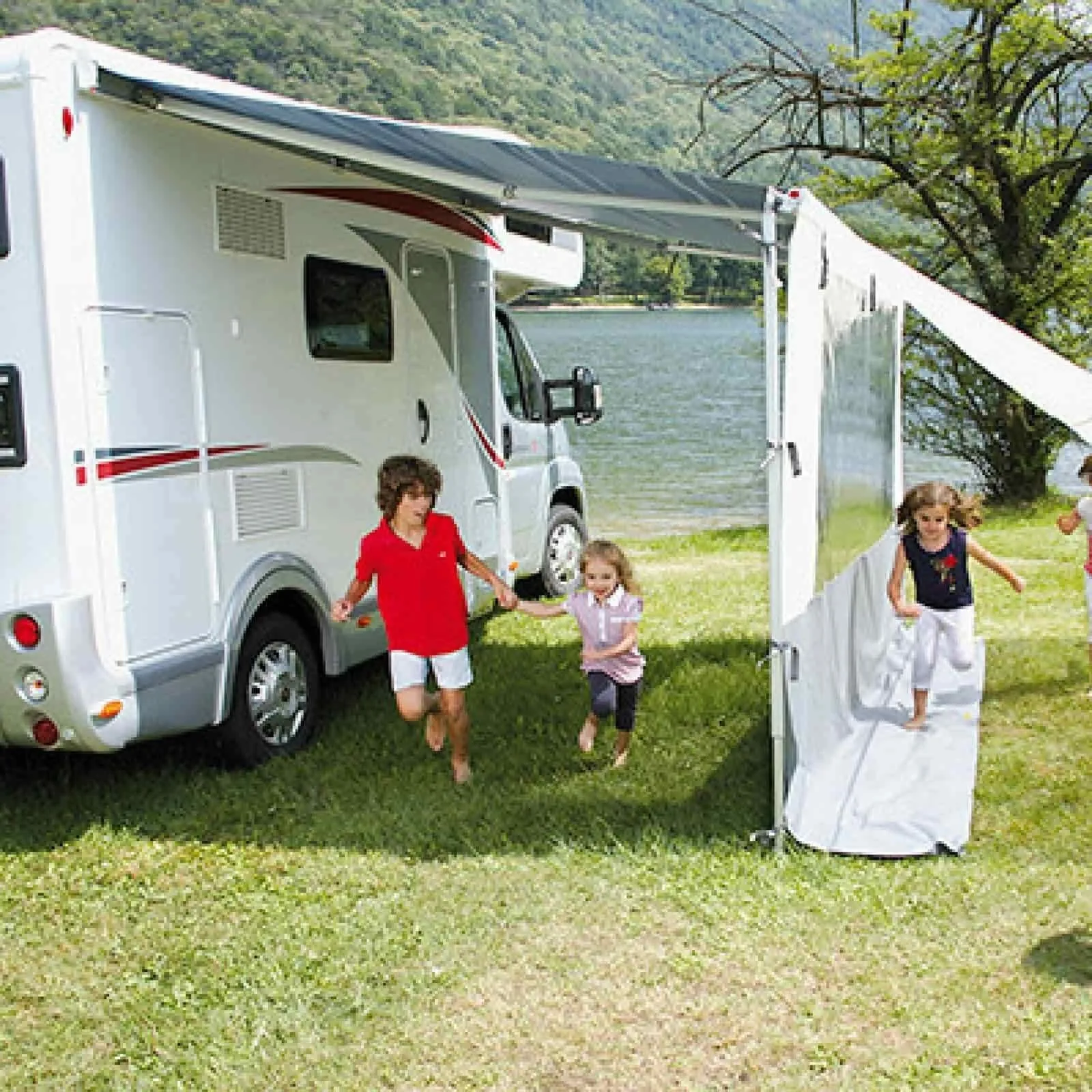 Fiamma F45S Polar White Motorhome Awning