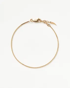 Fine Square Snake Chain Bracelet