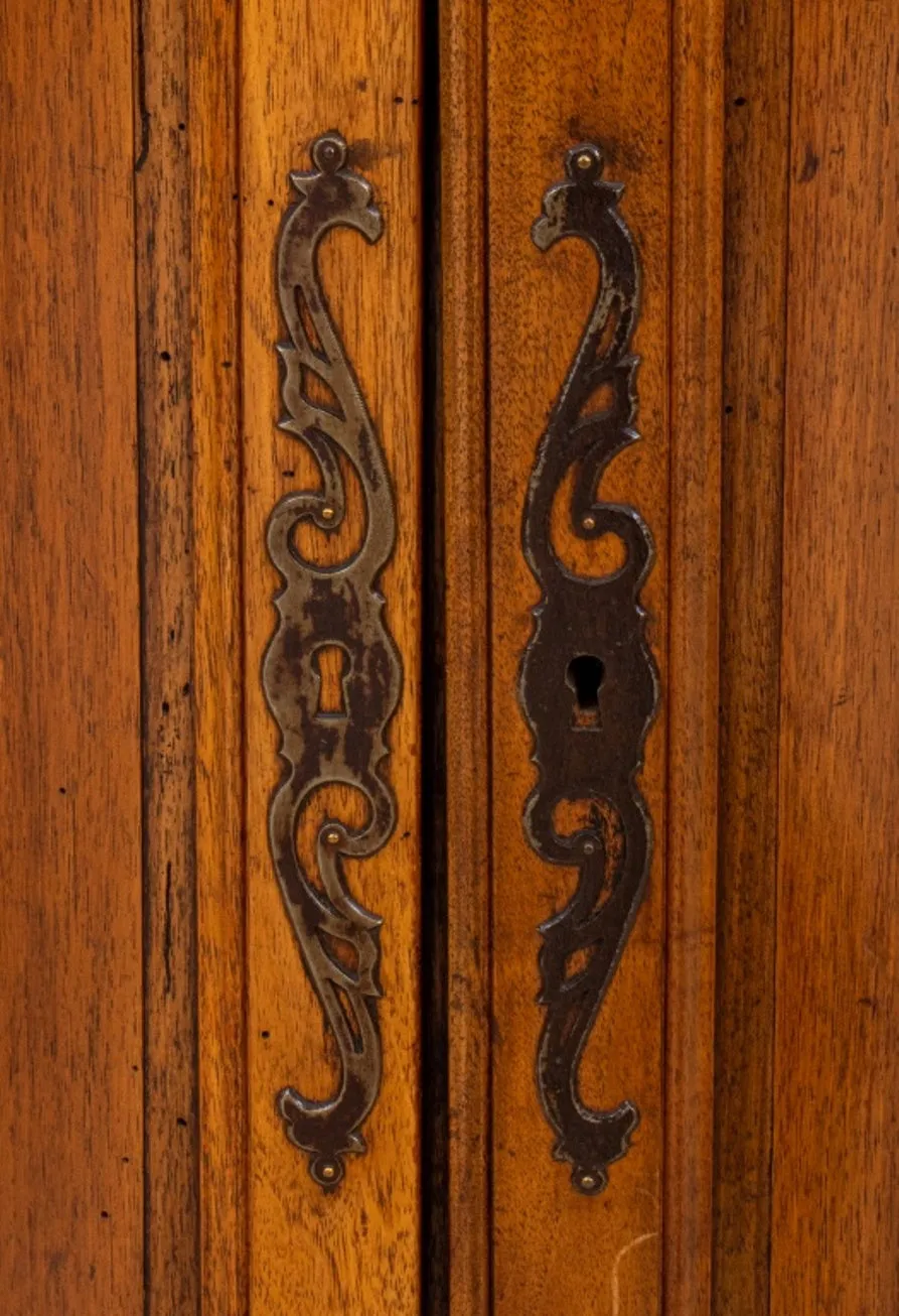 French Louis XV Provincial Style Corner Cupboard