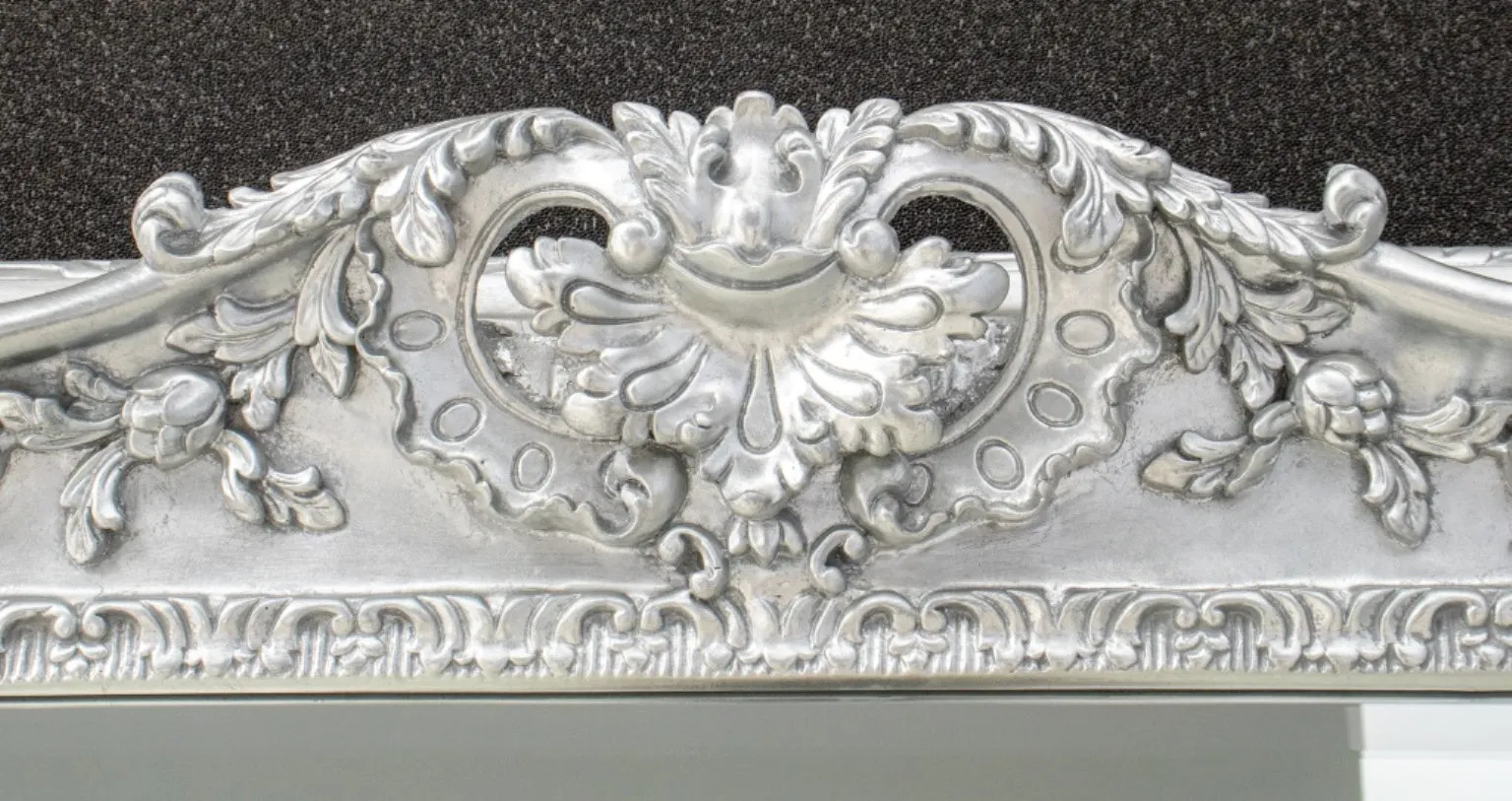 French Louis XV Rococo Style Silvered Mirror