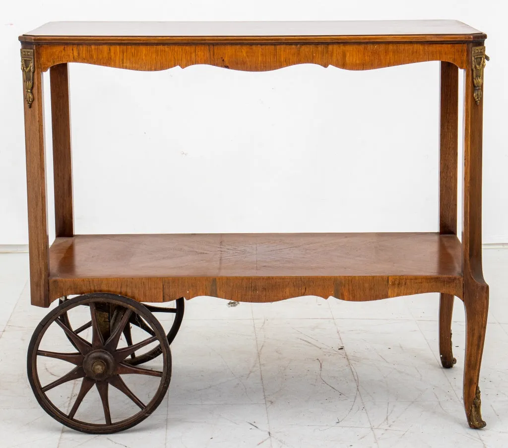 French Transitional Louis XV / XVI Style Bar Cart