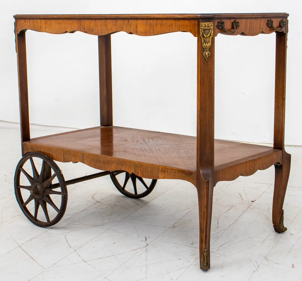 French Transitional Louis XV / XVI Style Bar Cart