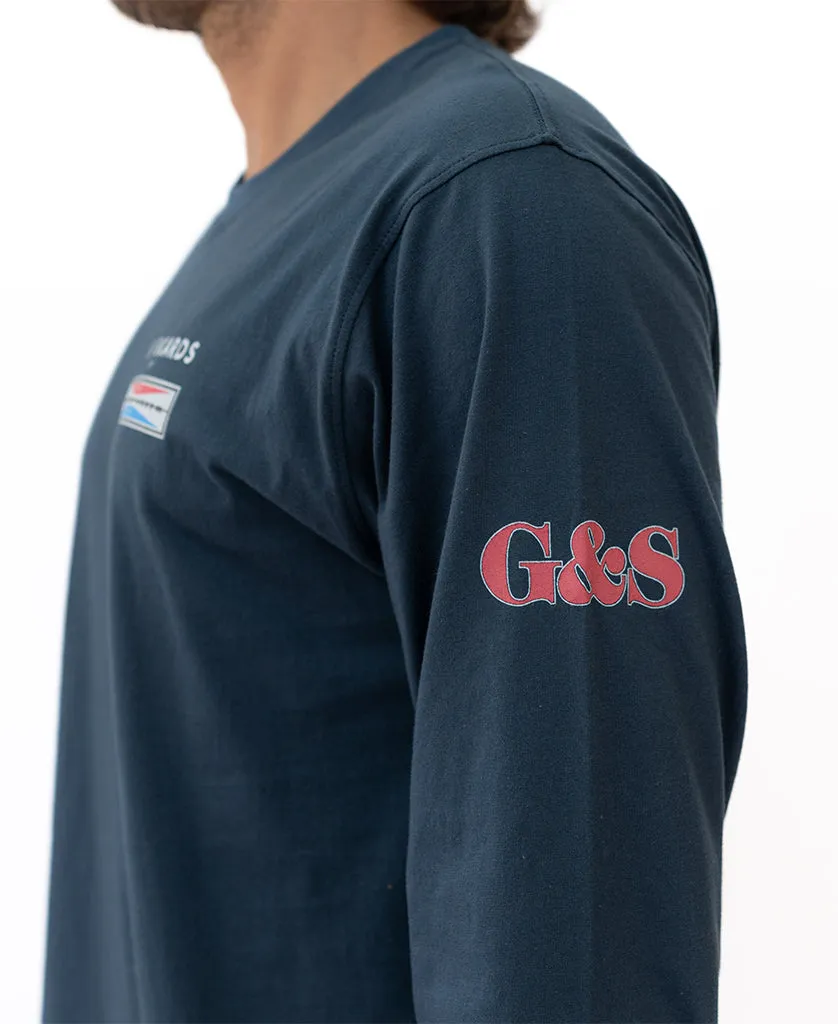 G&S Surfboard Comp LS Tee | Navy