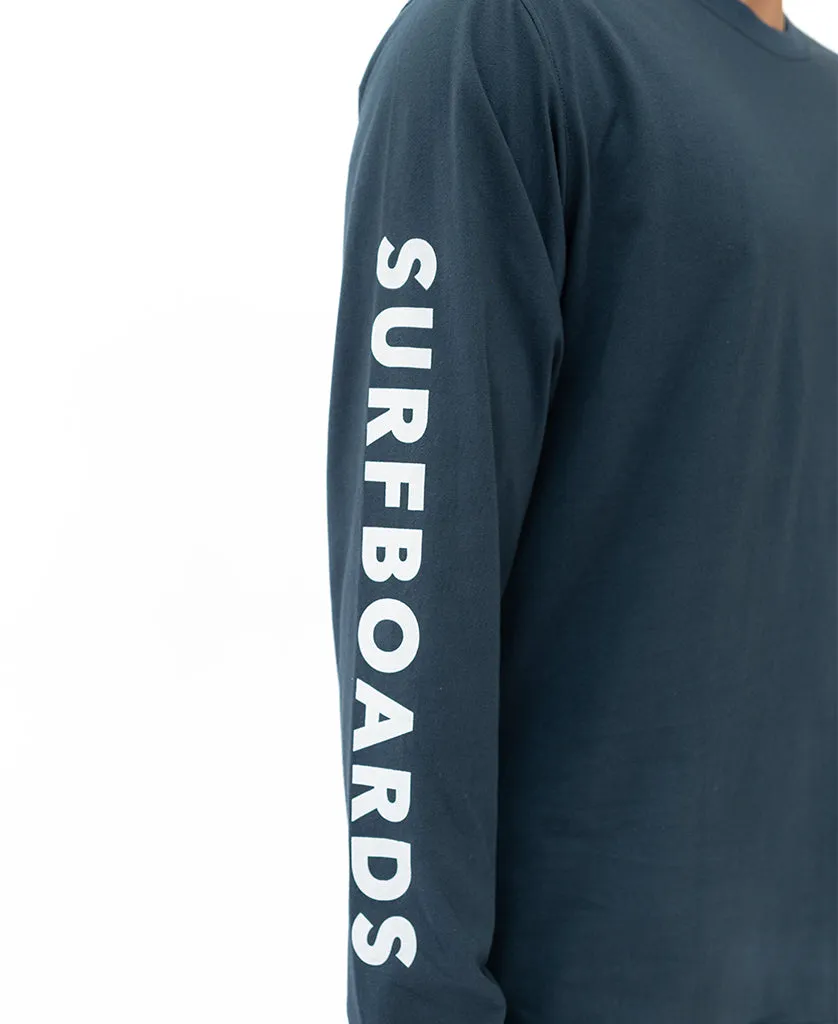 G&S Surfboard Comp LS Tee | Navy