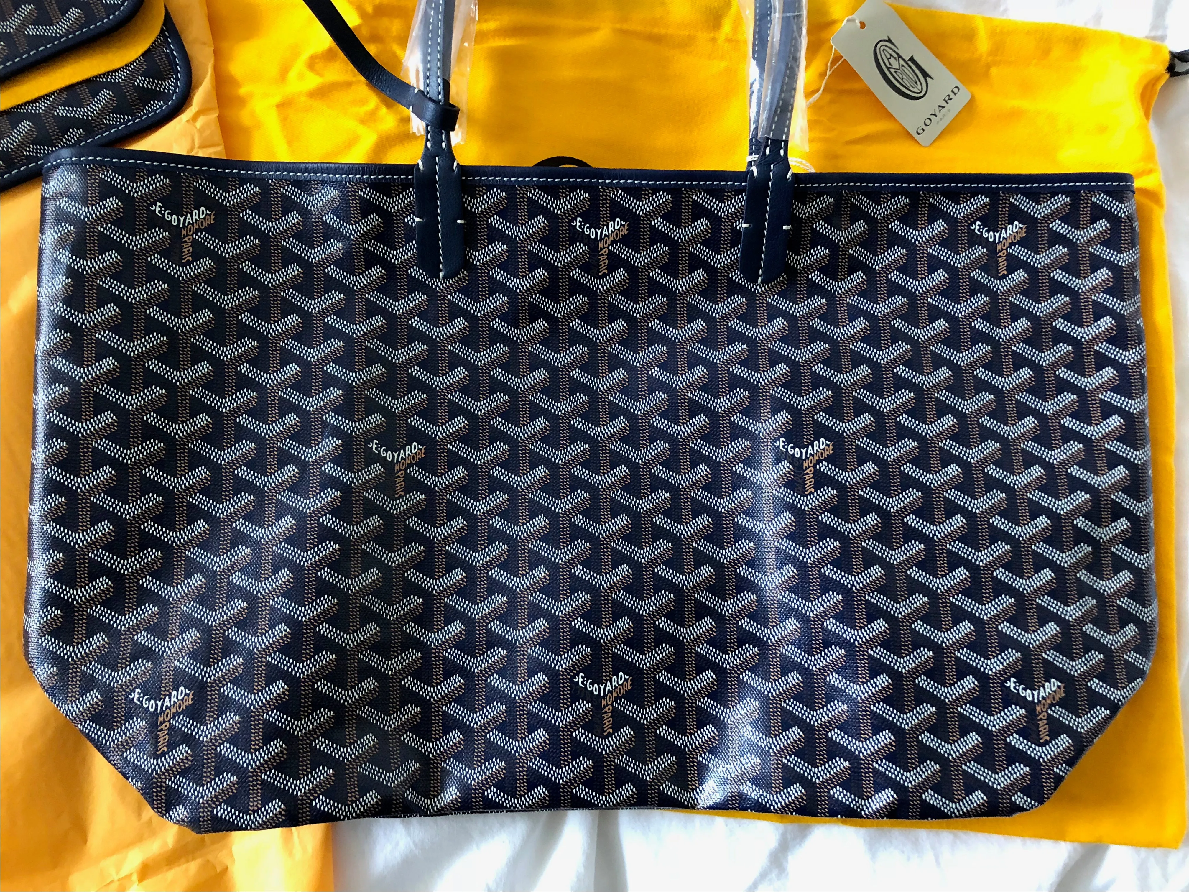 Goyard St. Louis Navy Blue PM Tote (NWT)