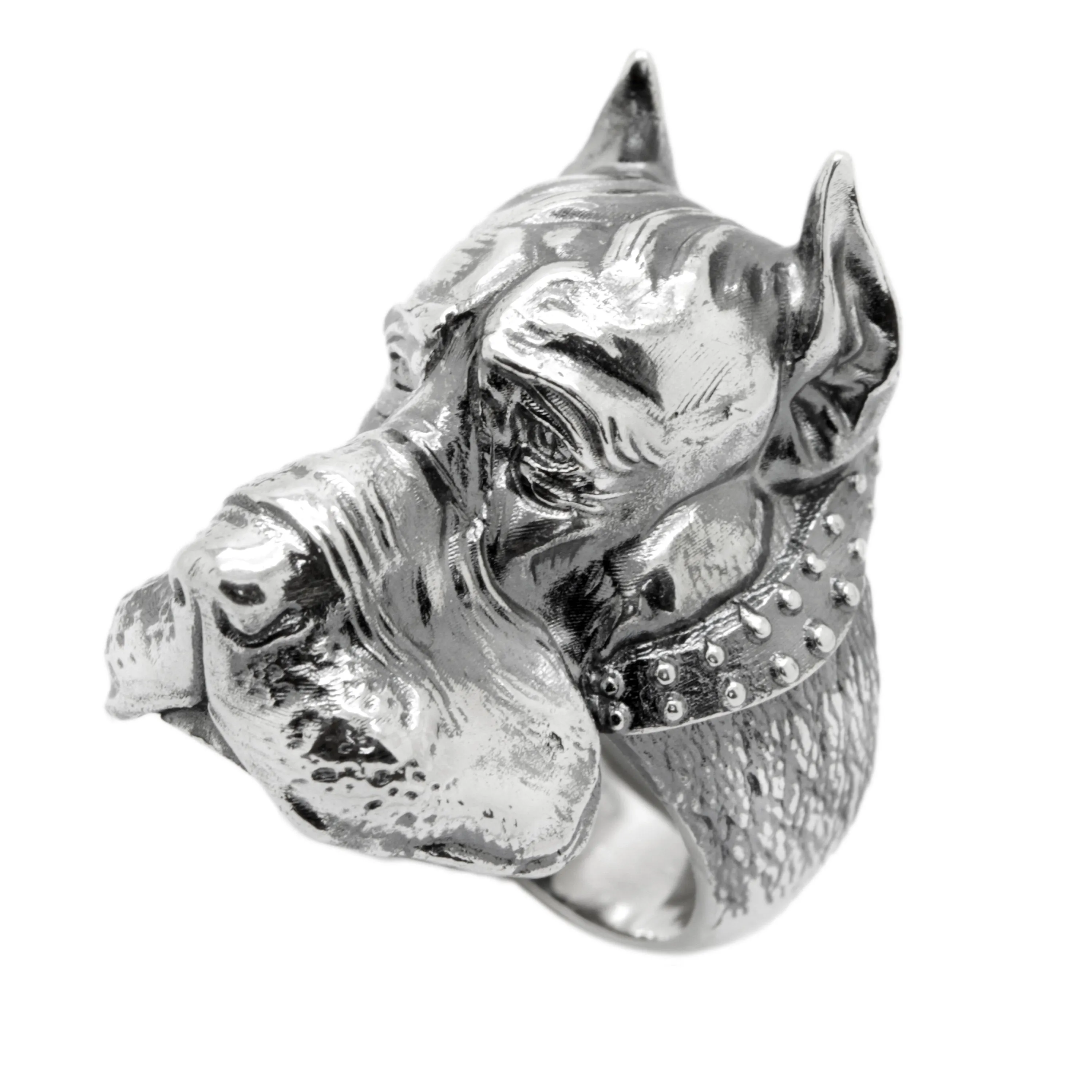 Great Dane Dog Breed Ring, Men's Ring Silver 925