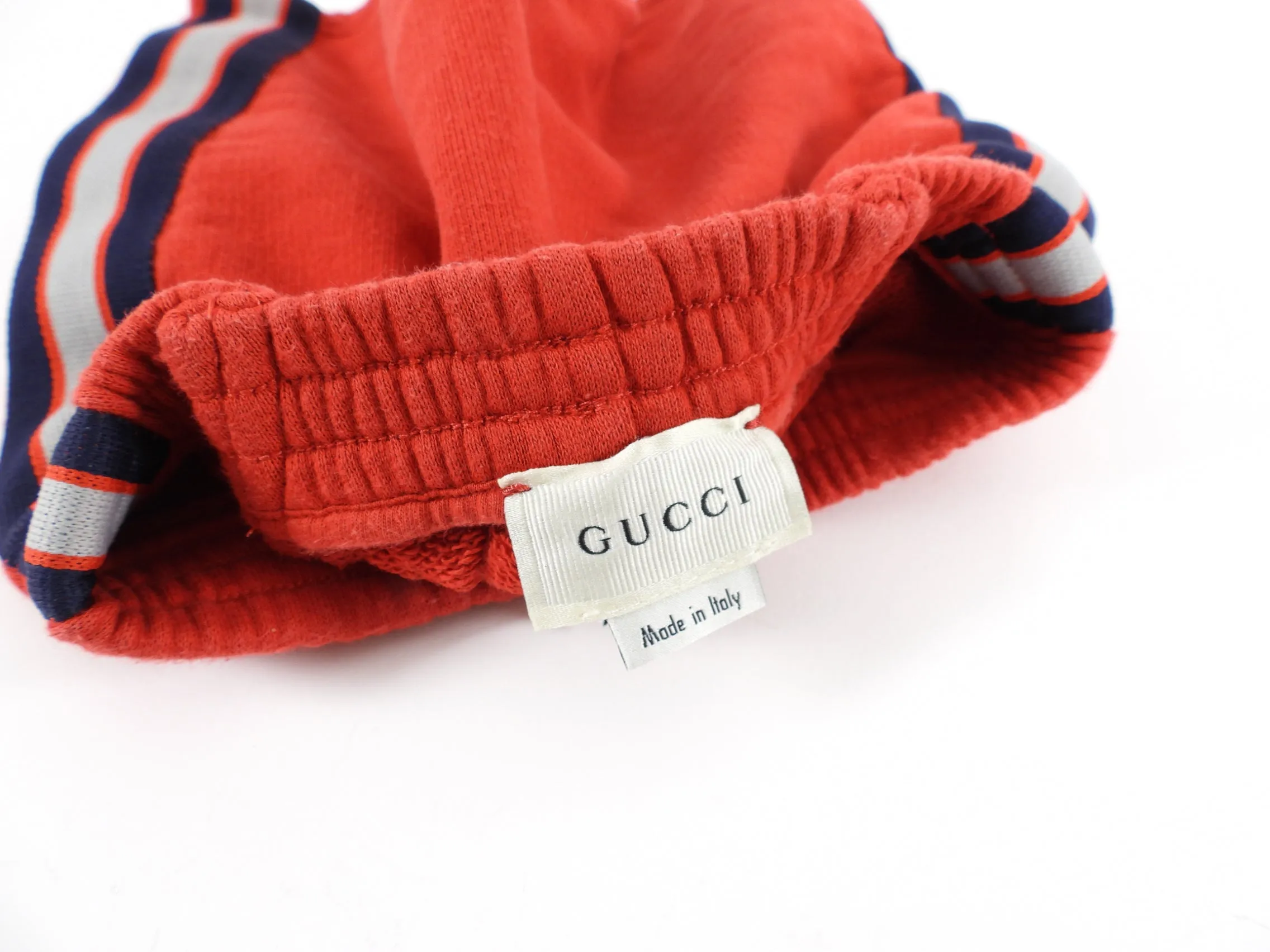 Gucci Baby Red Jogger Logo Shorts - 9/12 M