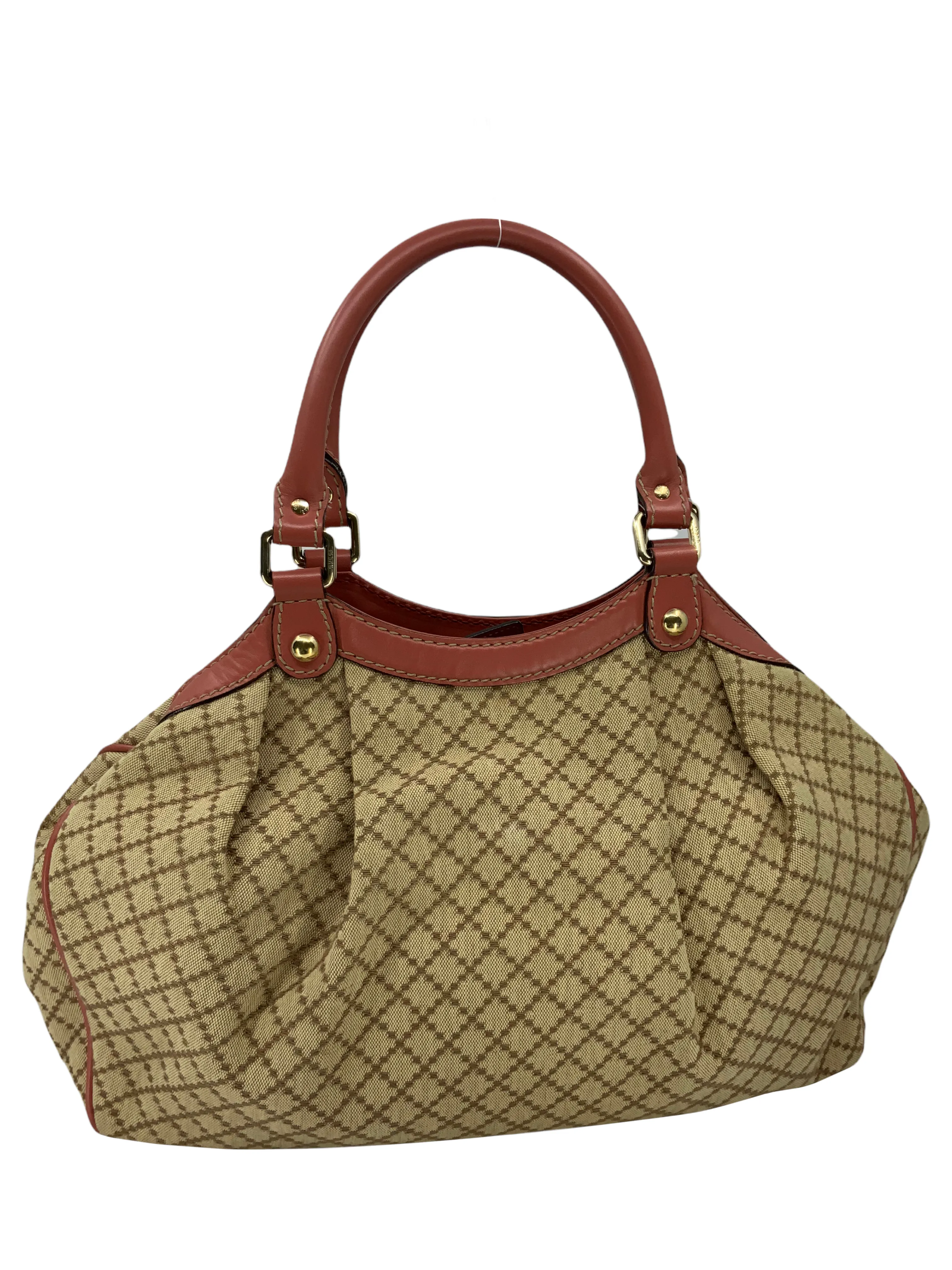 GUCCI Diamante Canvas Medium Sukey Tote