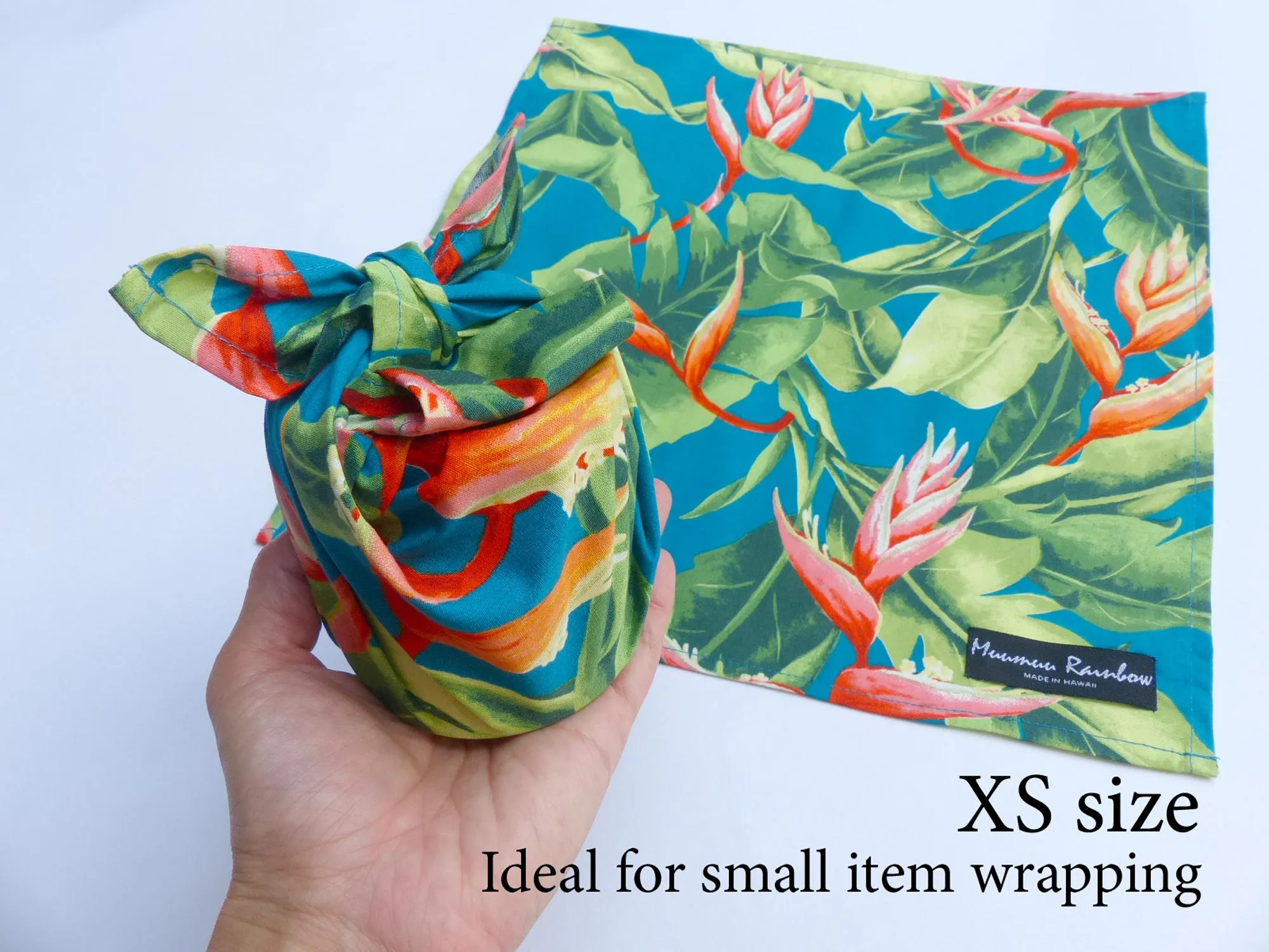 Hawaiian Food Paradise Red Gift Wrapping Fabric