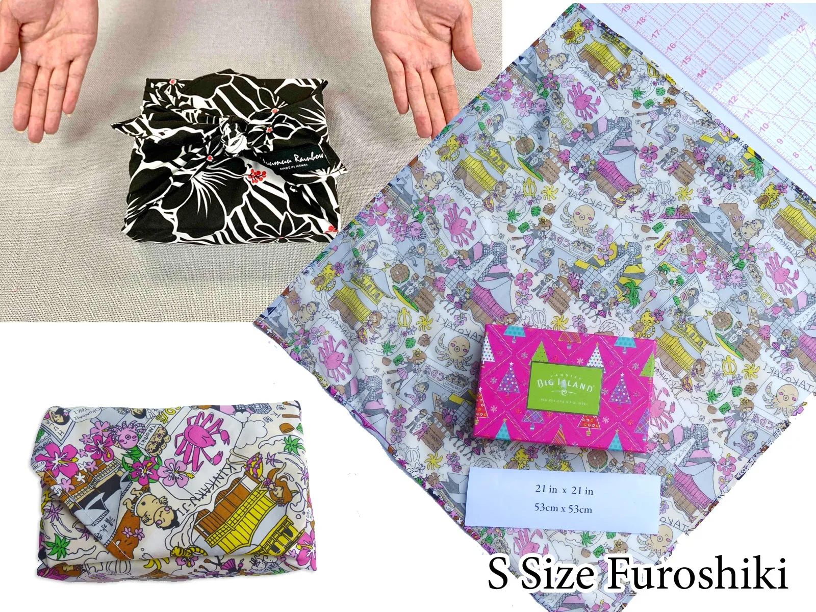 Hawaiian Traditional Vintage Print Fashion Brand Fabric Wrapping