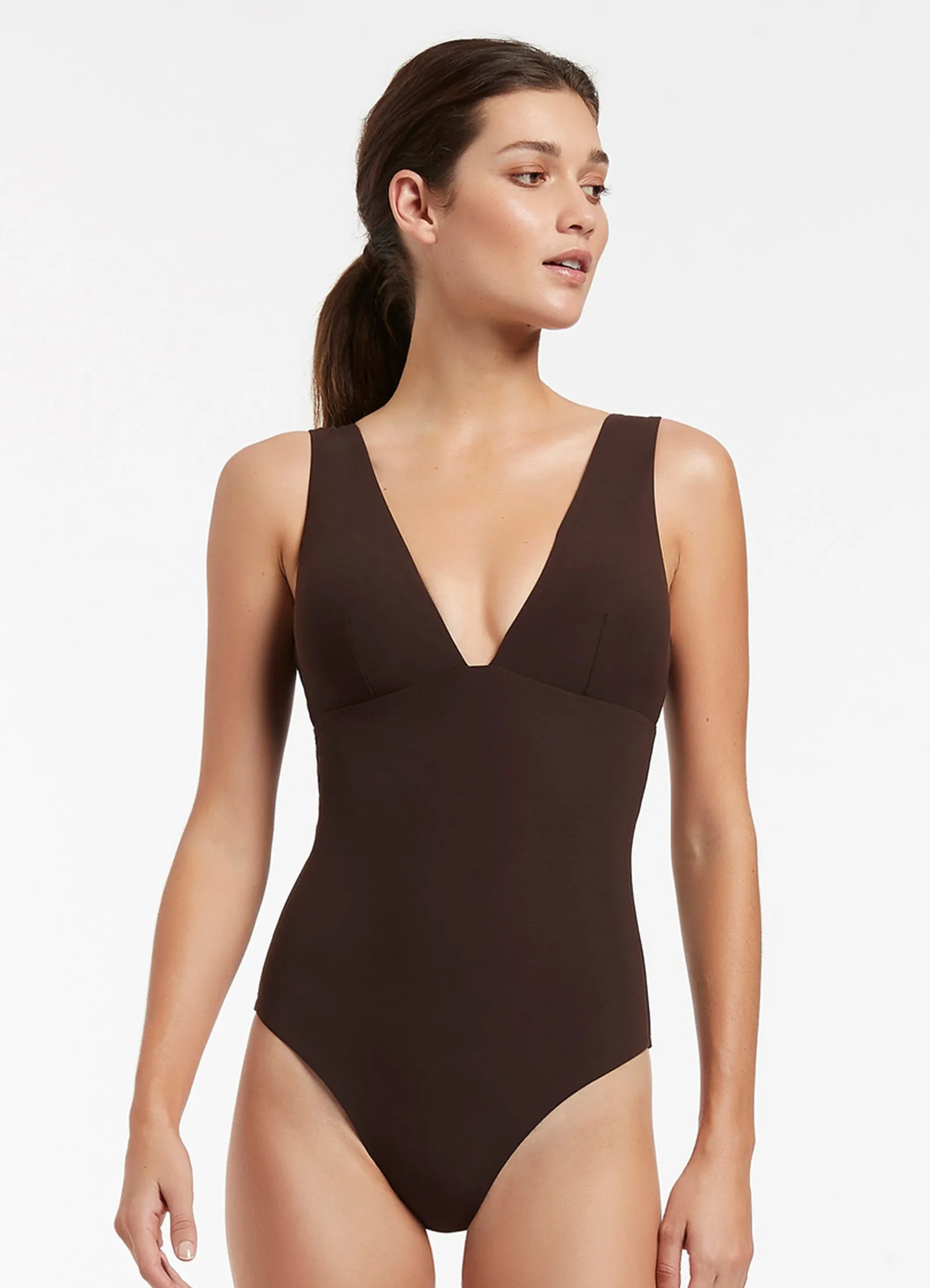 Jetset Plunge One Piece - Chocolate