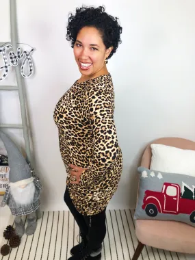 #L228 Chasing Dreams Leopard Dress