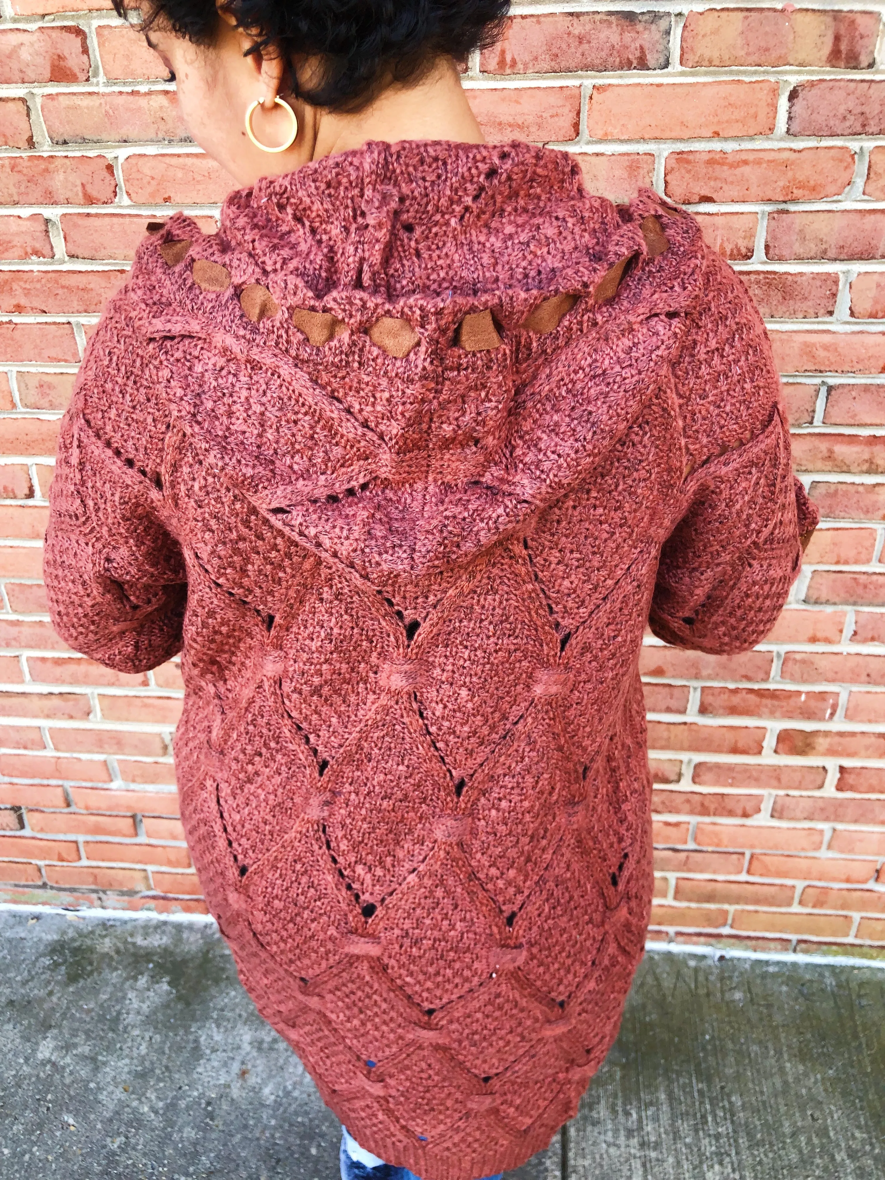 #L332 Ribbons Of Fire POL Cardigan