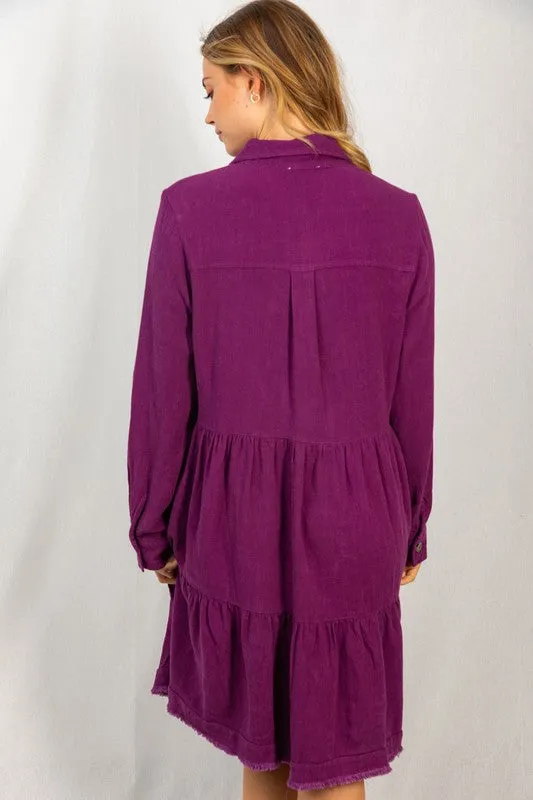 #L440 All I Want Dress (Plum)