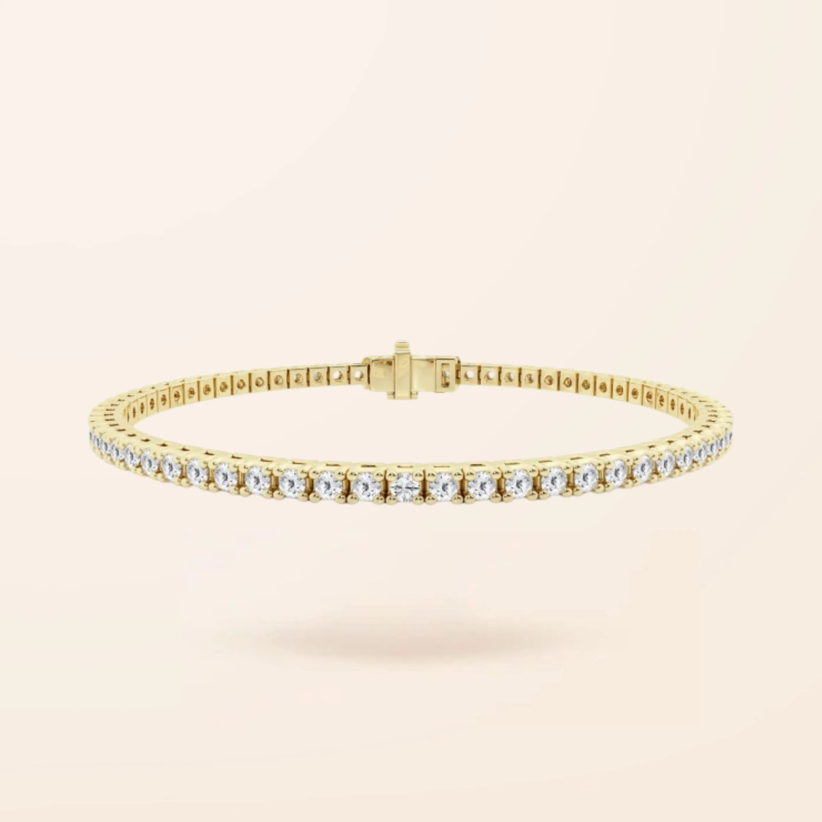 Lab Created Diamond Limited Edition 14K Gold Tennis Bracelet (3.00ct total weight)