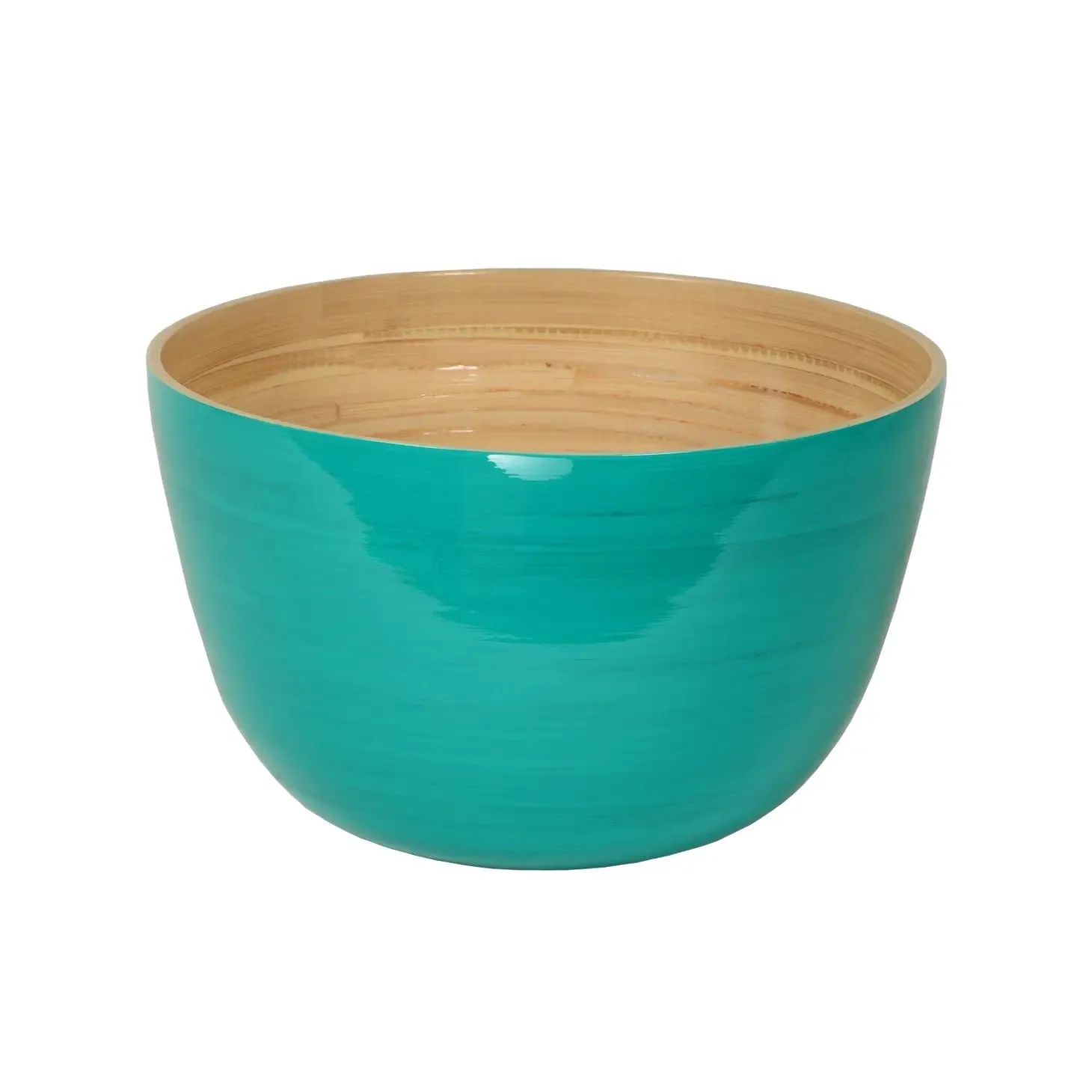 Lacquered Bamboo Bowls, 10.2 D x 6.2 H