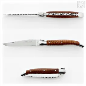 Laguiole Traditional Knife 12 cm Guilloche Amourette