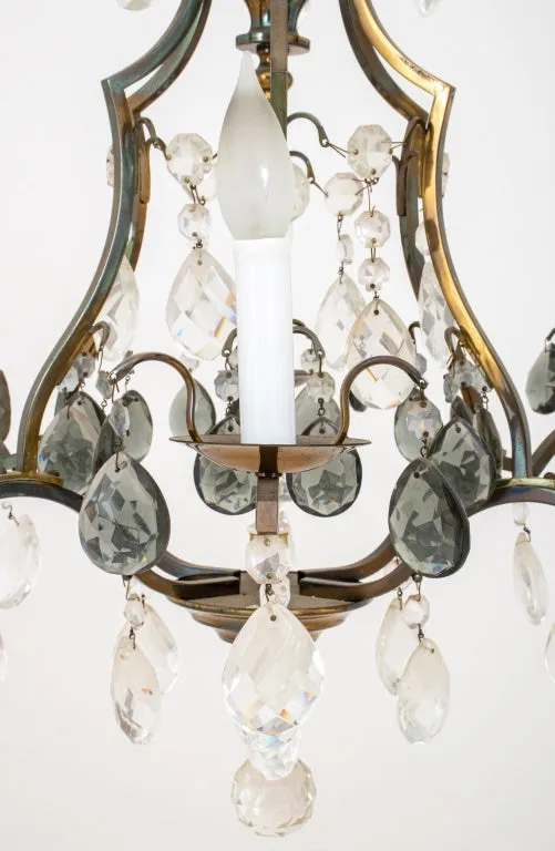 Louis XV Style Cage Form Six Light Chandelier