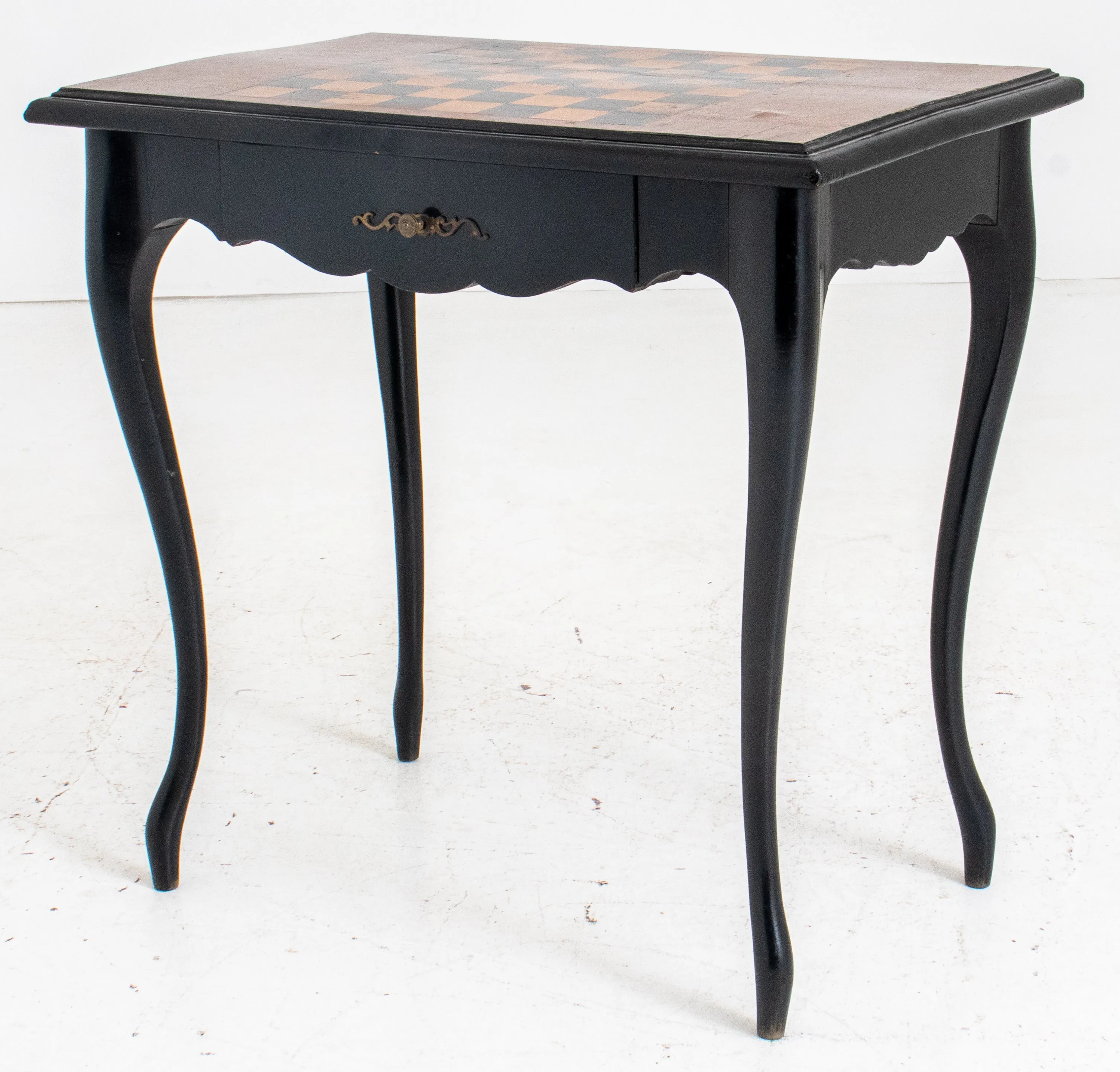 Louis XV Style Ebonized Games Table