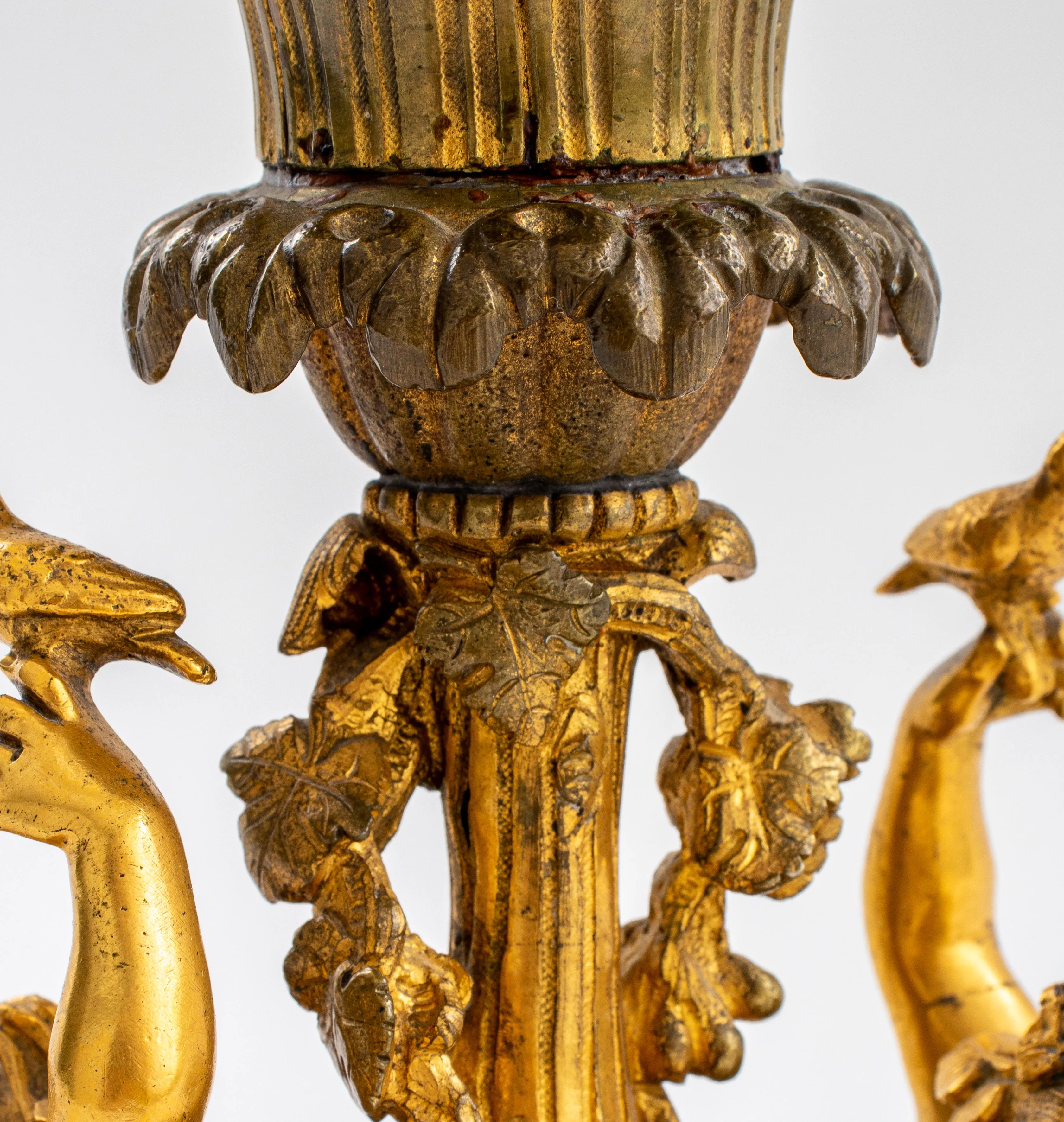 Louis XV Style Ormolu Candlestick Lamp